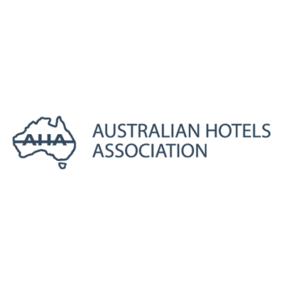 Australian Hotels Association logo, representing industry standards for hotels and hospitality.