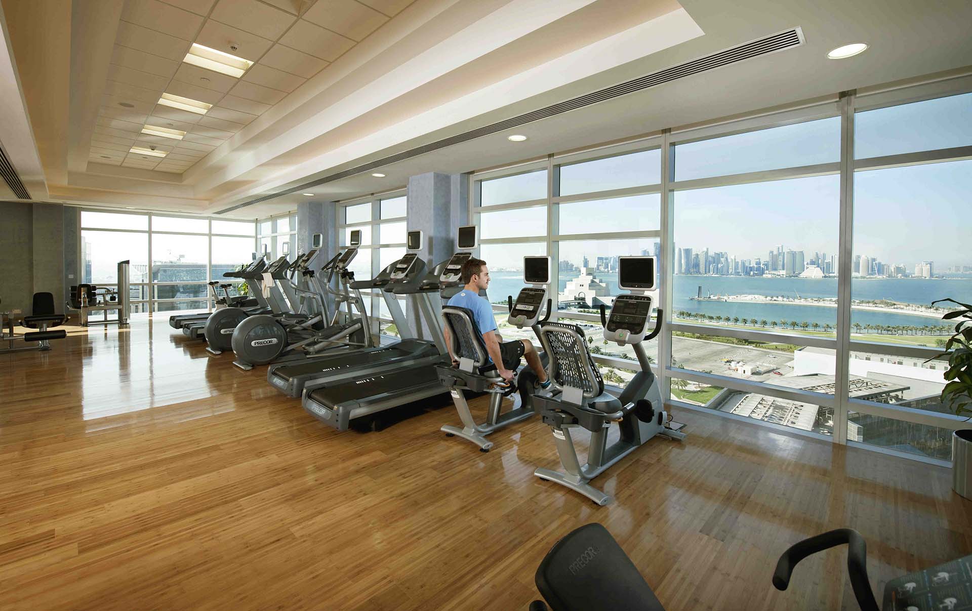 Gym at Fraser Suites Doha serviced apartments hotel