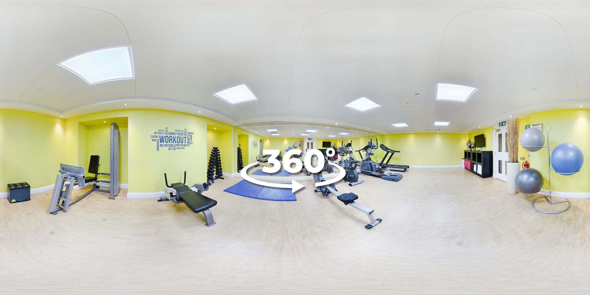 Virtual tour of gym at Fraser Suites Edinburgh hotel