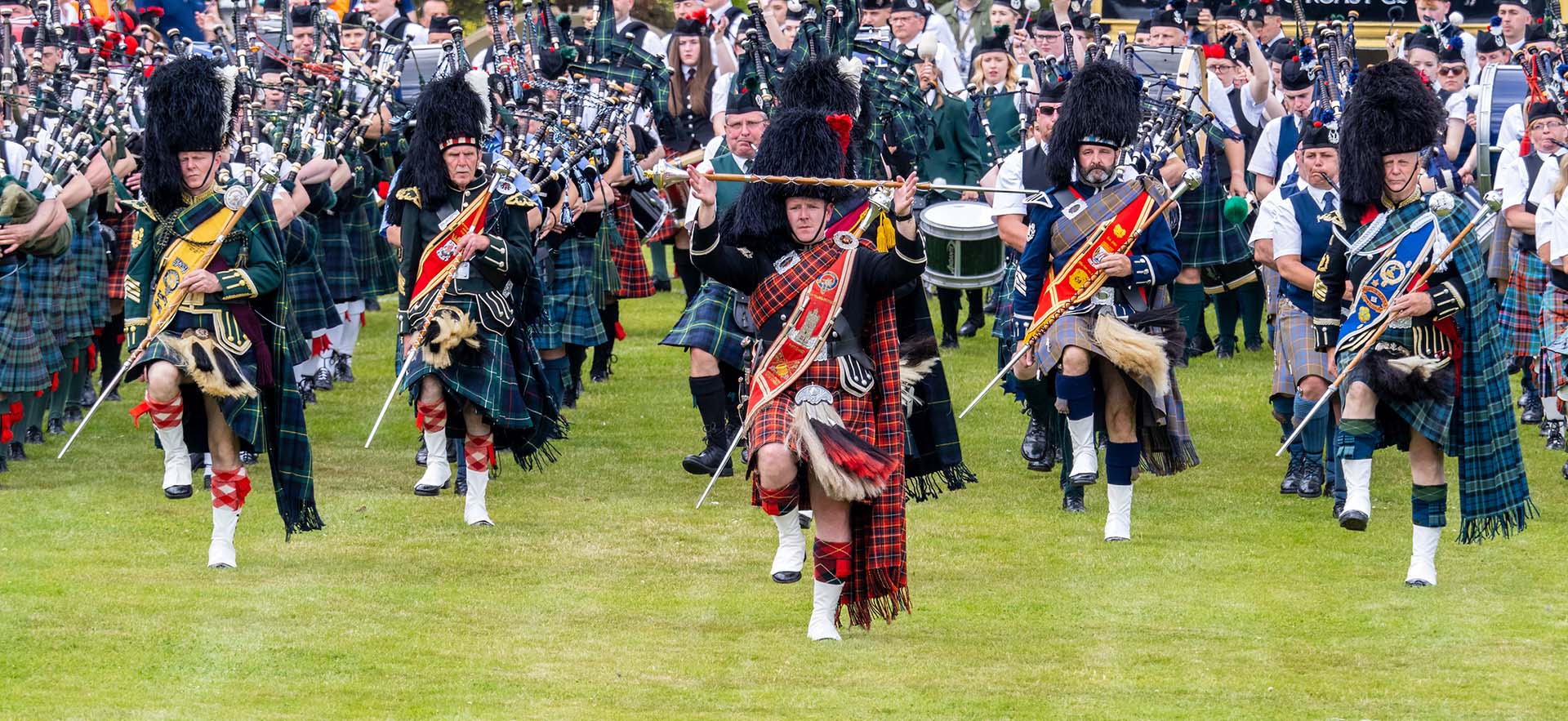 World pipe band championships, one of the top events in Glasgow, Scotland