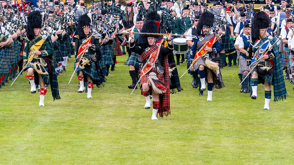 World pipe band championships, one of the top events in Glasgow, Scotland