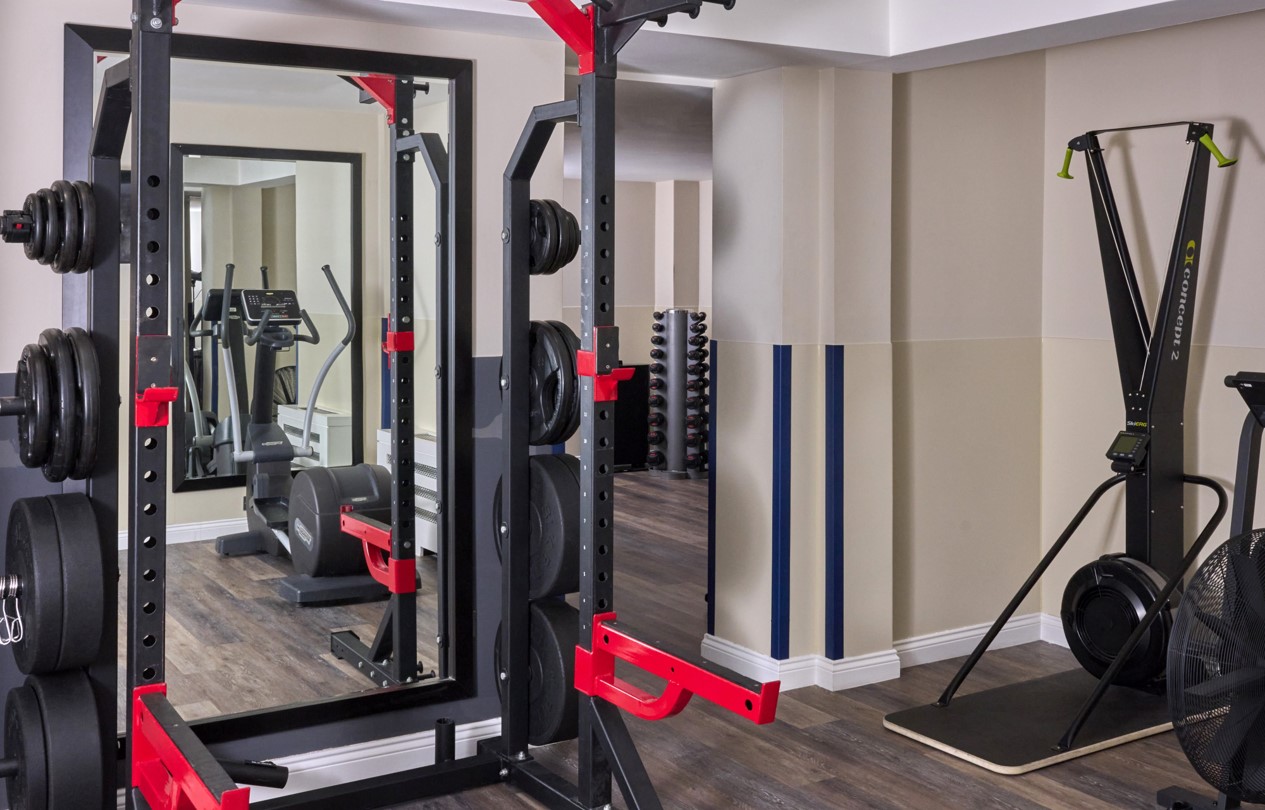 Gym at London hotel apartment, Fraser Suites Queens Gate