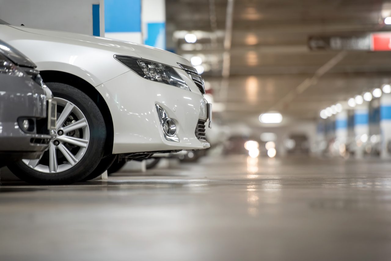 car in underground carpark