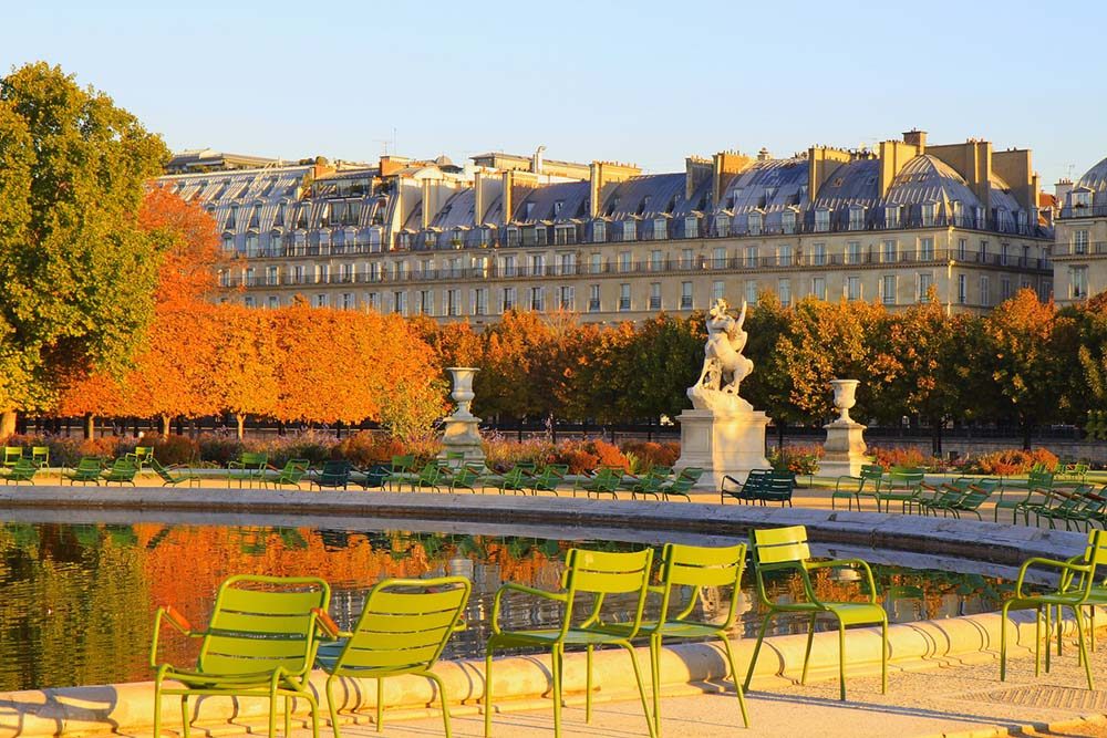 Tuileries Garden, top thing to do in Paris on the Champs Elysées